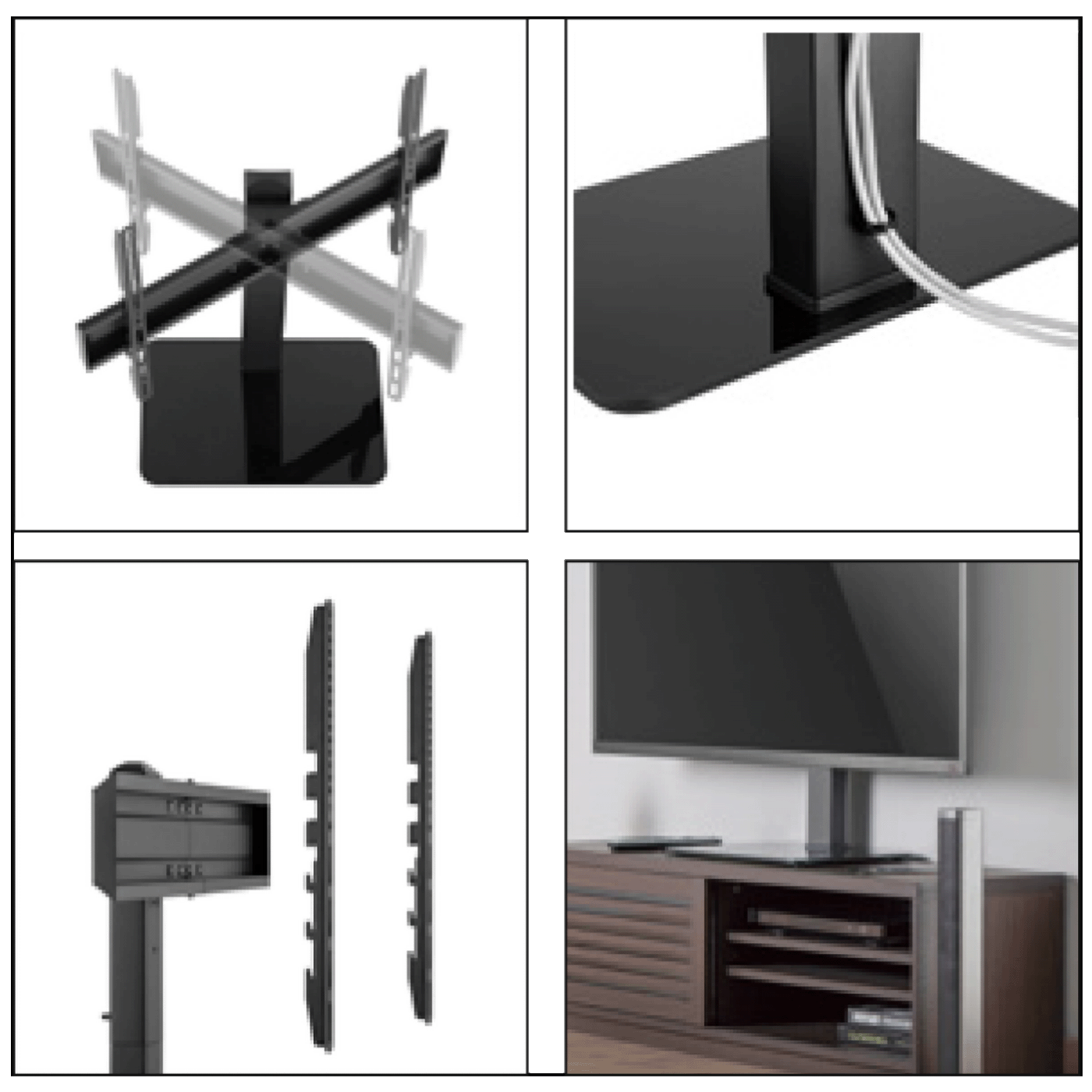 Superior Stolni nosač za TV prijemnike, 37" - 70", 40kg - Universal tabletop TV stand 37-70-1