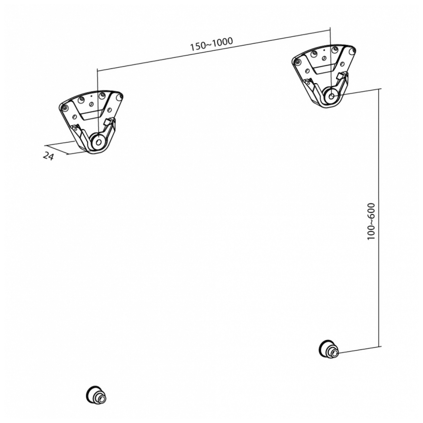 Superior Nosač za TV prijemnike 32"- 100", Ultra SLIM, 75 kg. - TV Wall Mount 32-100 PRO-2