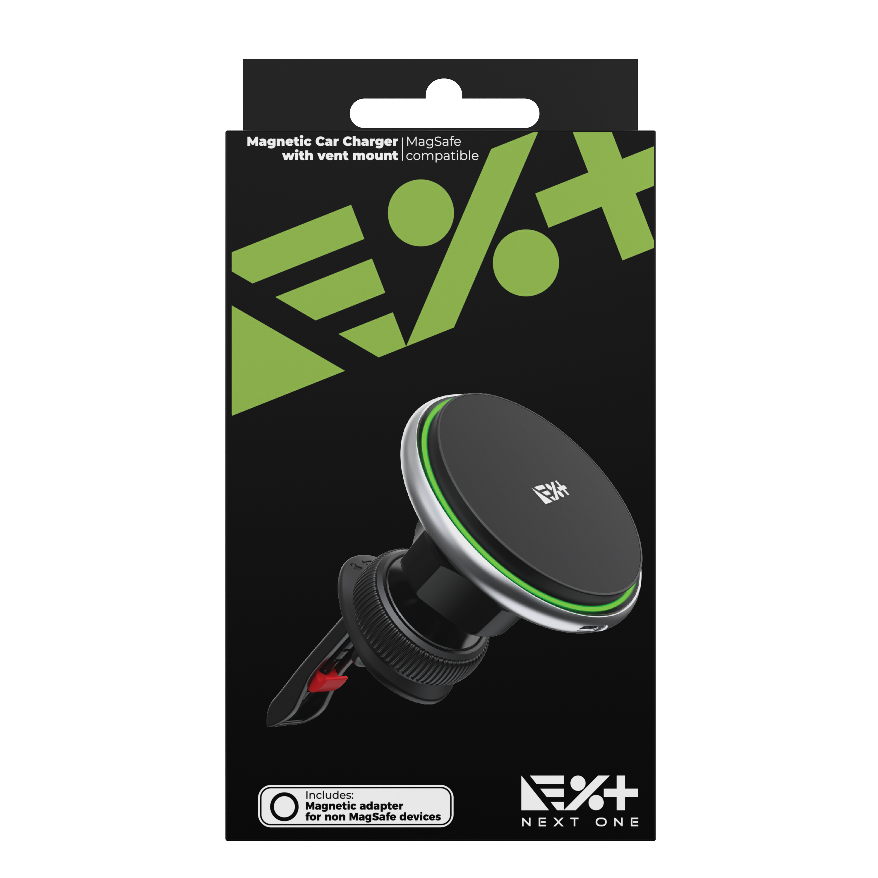 Next One Magnetic Car Charger | MagSafe compatible - Black-6