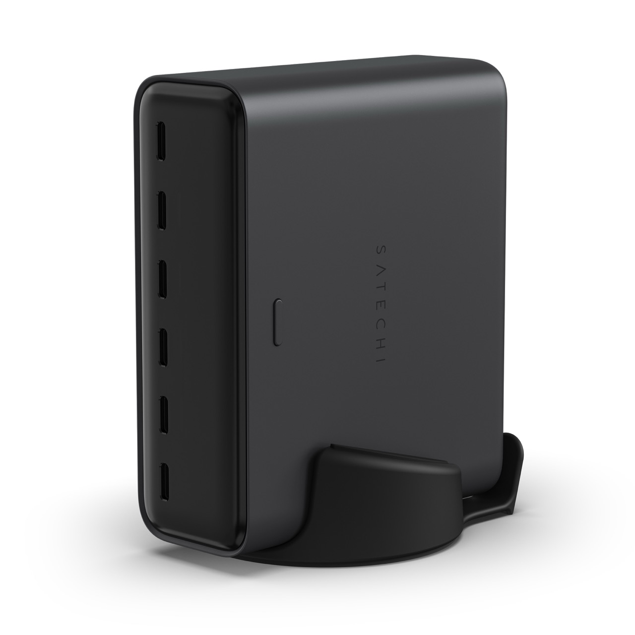Stolni punjač SATECHI ChargeView 240W (6x USB-C, GaN, LCD zaslon, crna boja)-0
