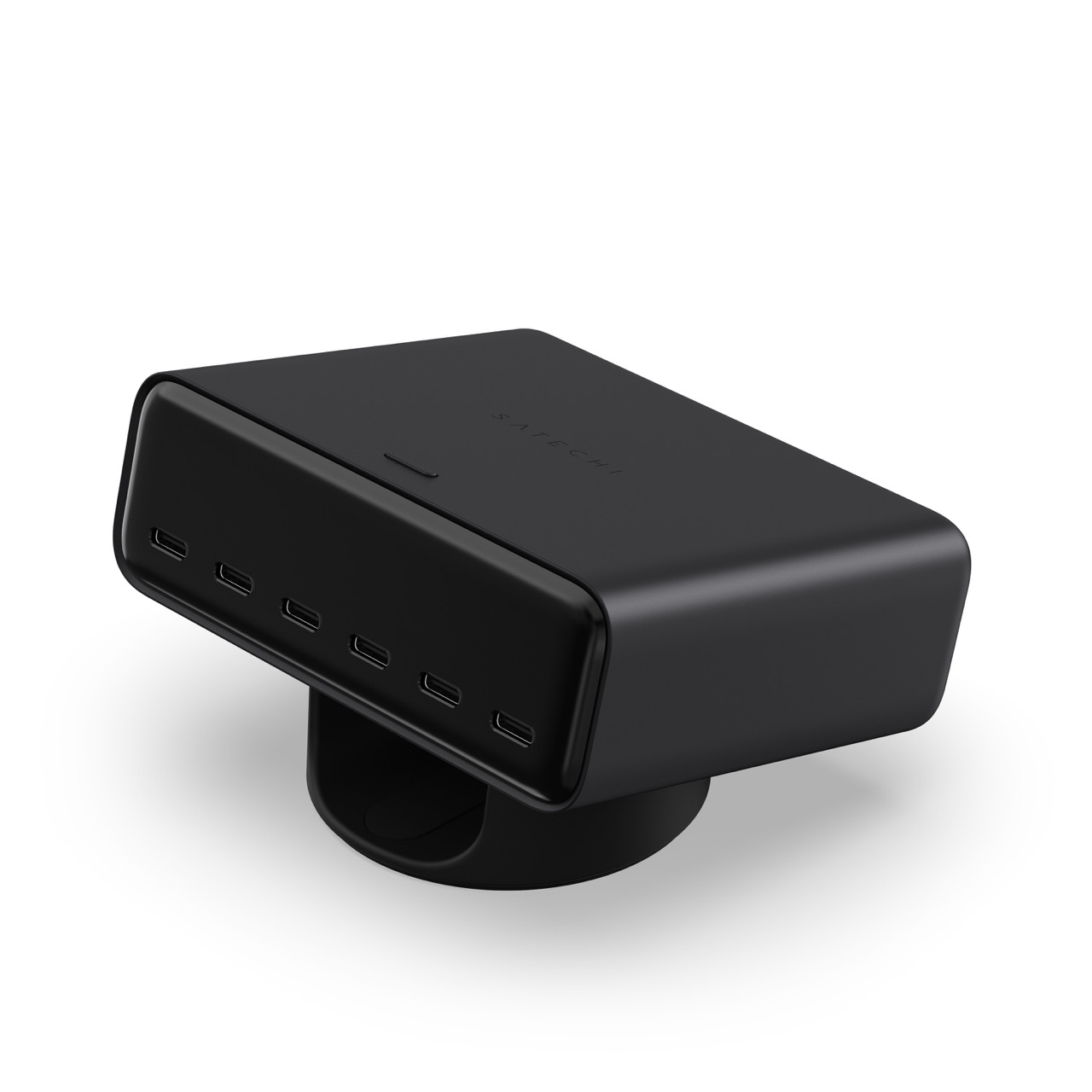 Stolni punjač SATECHI ChargeView 240W (6x USB-C, GaN, LCD zaslon, crna boja)-11