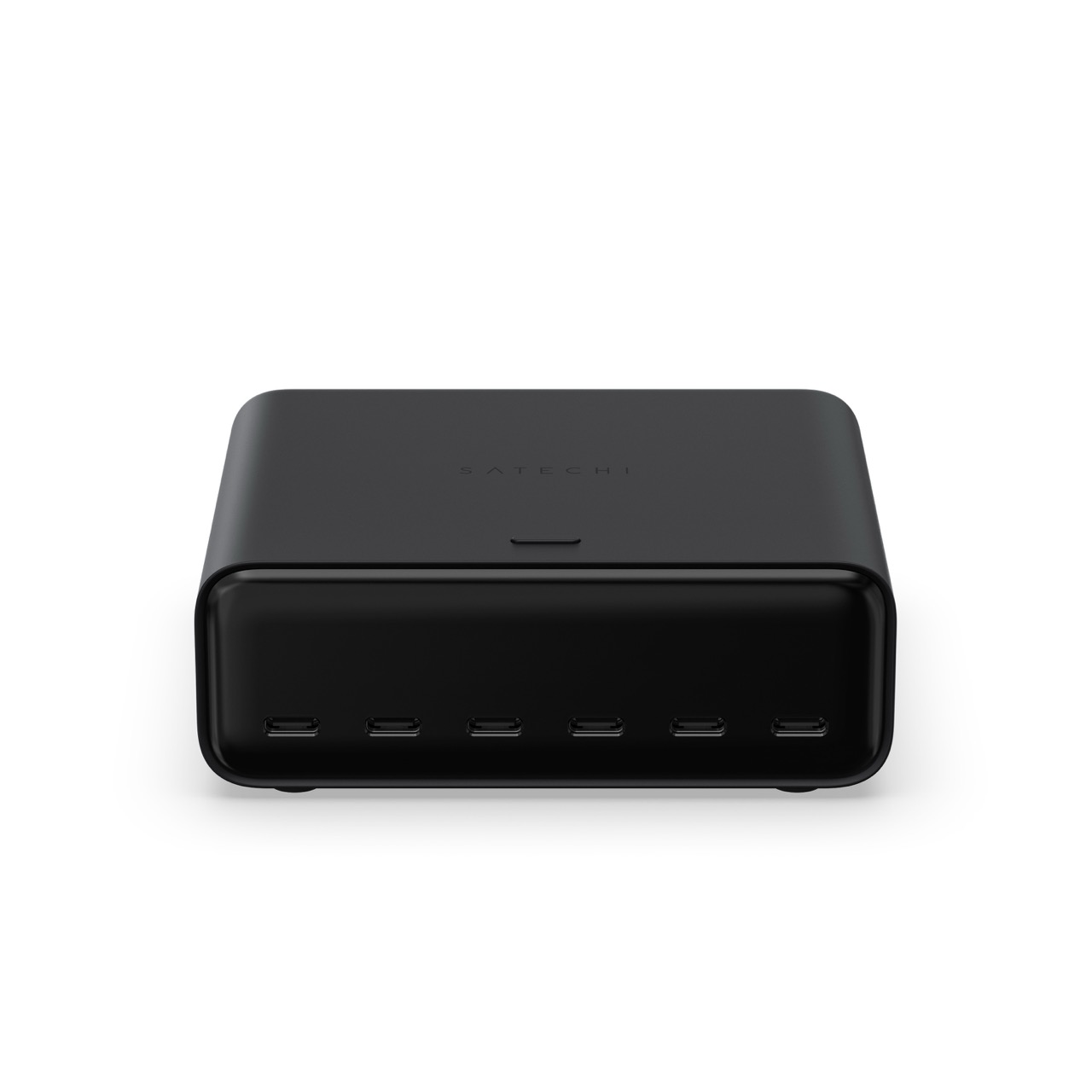 Stolni punjač SATECHI ChargeView 240W (6x USB-C, GaN, LCD zaslon, crna boja)-1