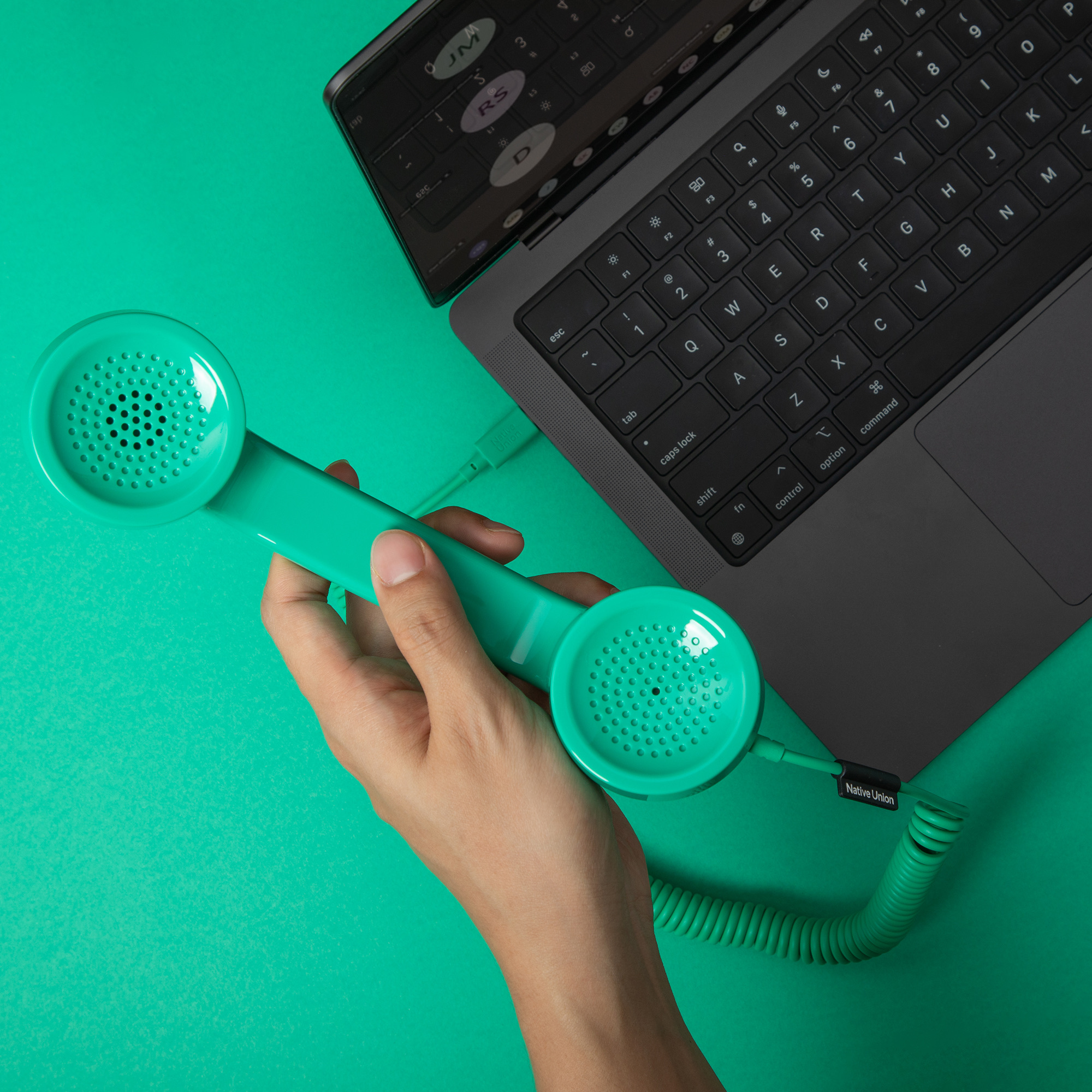 USB-C telefonska slušalica NATIVE UNION POP Phone (pine boja)-1