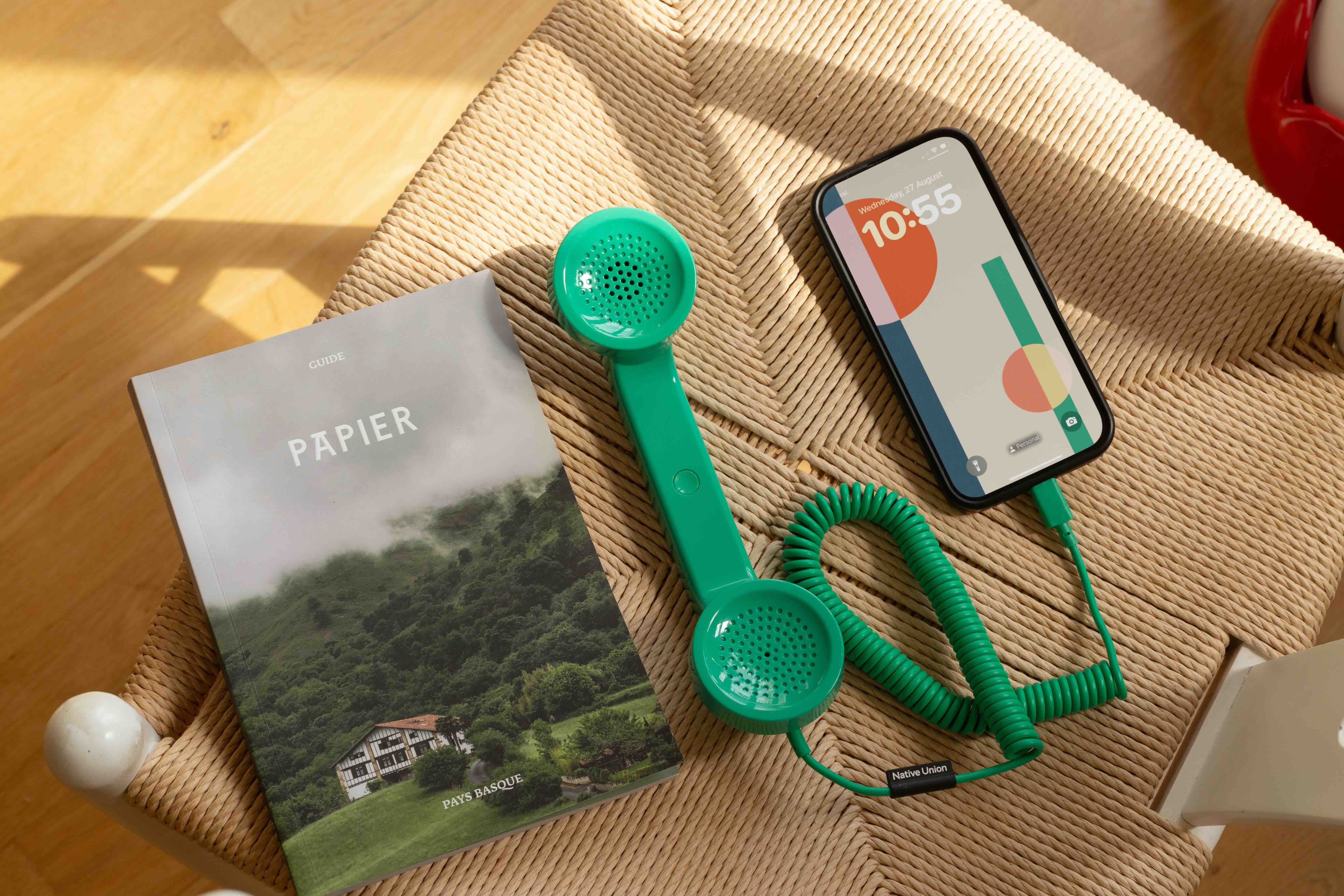 USB-C telefonska slušalica NATIVE UNION POP Phone (pine boja)-2