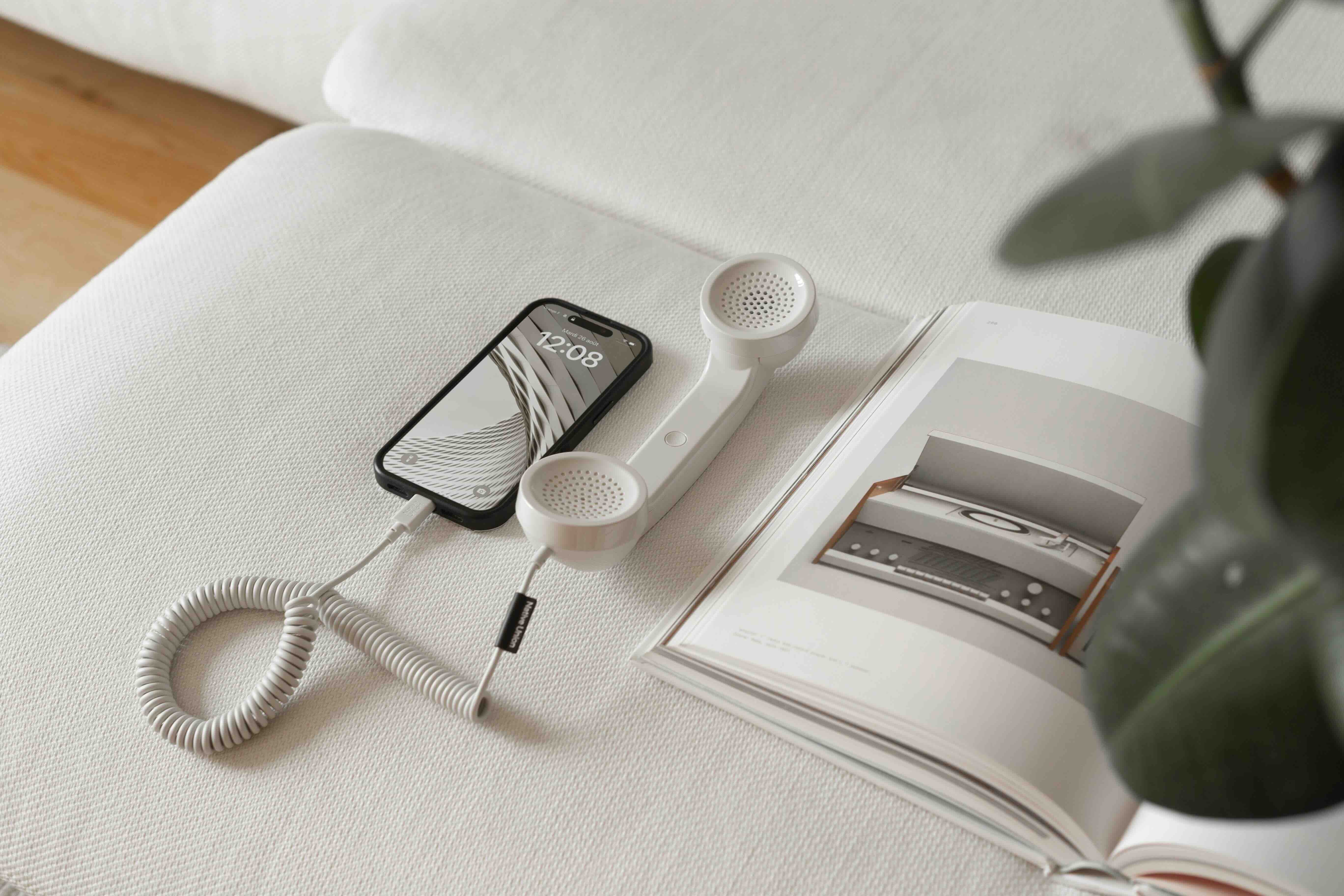 USB-C telefonska slušalica NATIVE UNION POP Phone (sandstone boja)-2