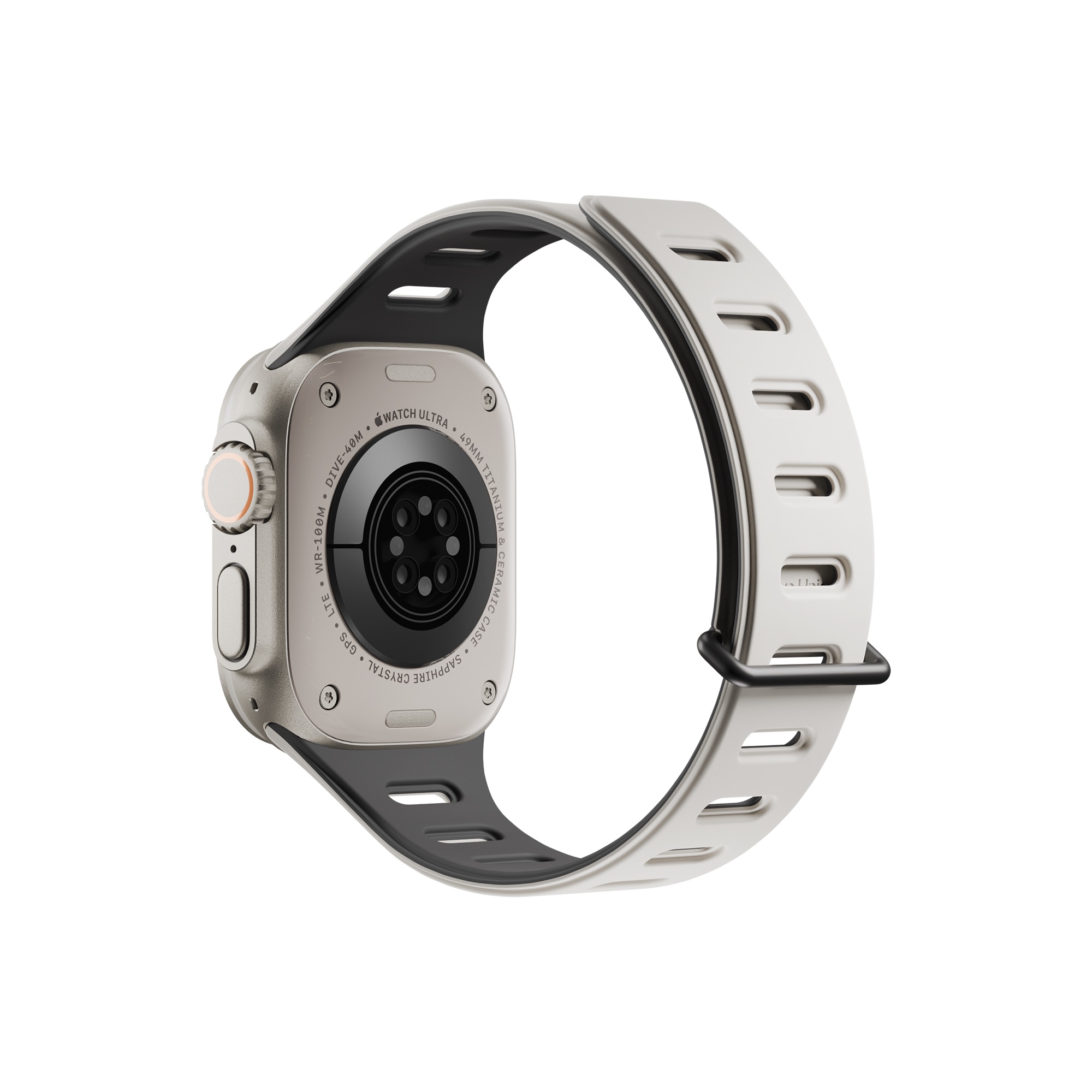 Native Union Active Watch Band For Apple Watch Ultra 42/44/45/49mm - Black/ Sandstone-5