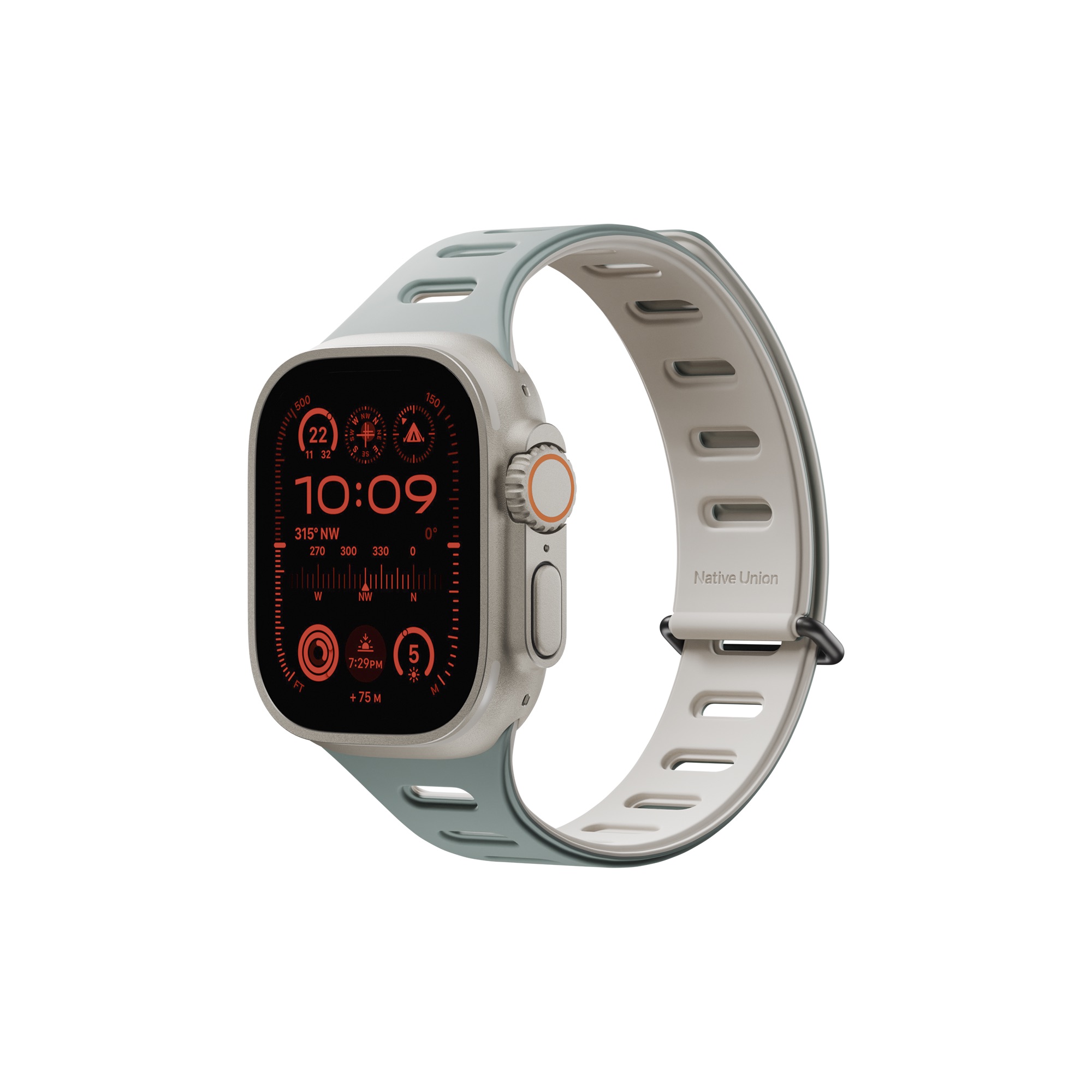 Native Union Active Watch Band For Apple Watch Ultra 42/44/45/49mm - Green/ Sandstone-0