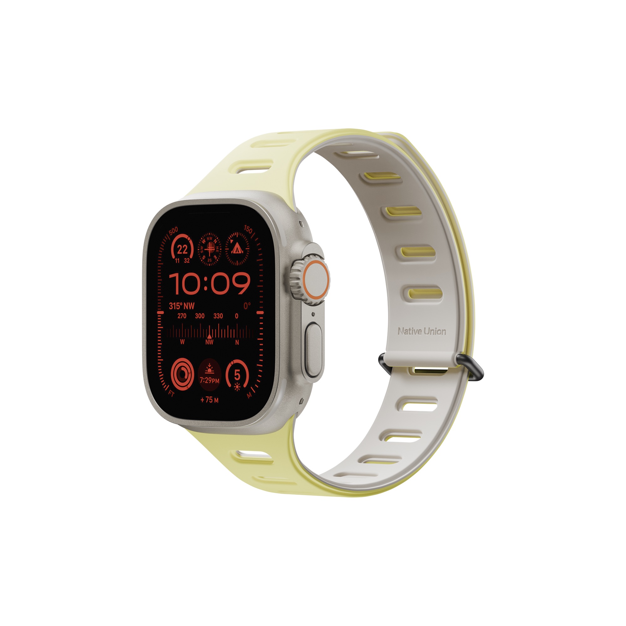 Native Union Active Watch Band For Apple Watch Ultra 42/44/45/49mm - Lemon/ Sandstone-0