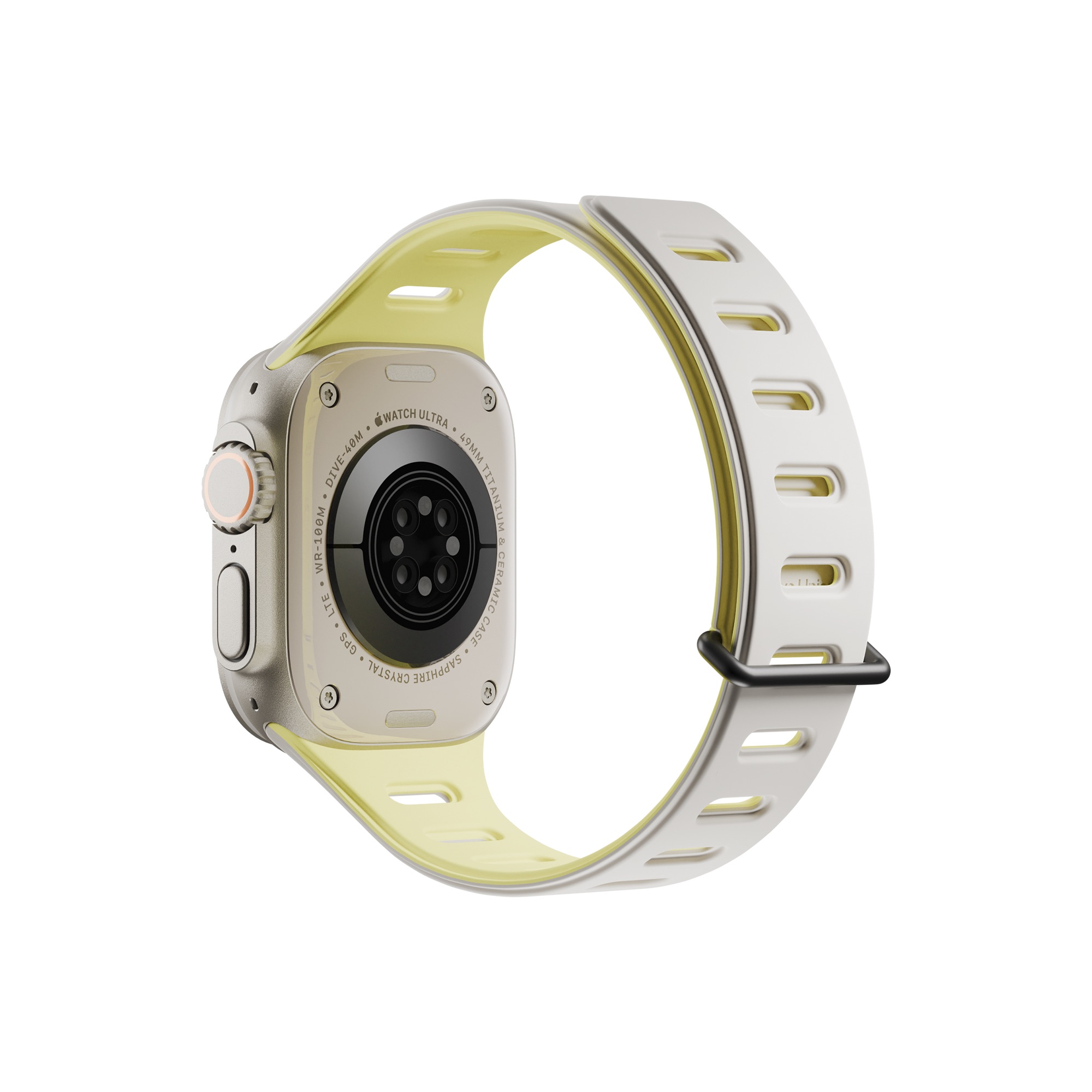 Native Union Active Watch Band For Apple Watch Ultra 42/44/45/49mm - Lemon/ Sandstone-1