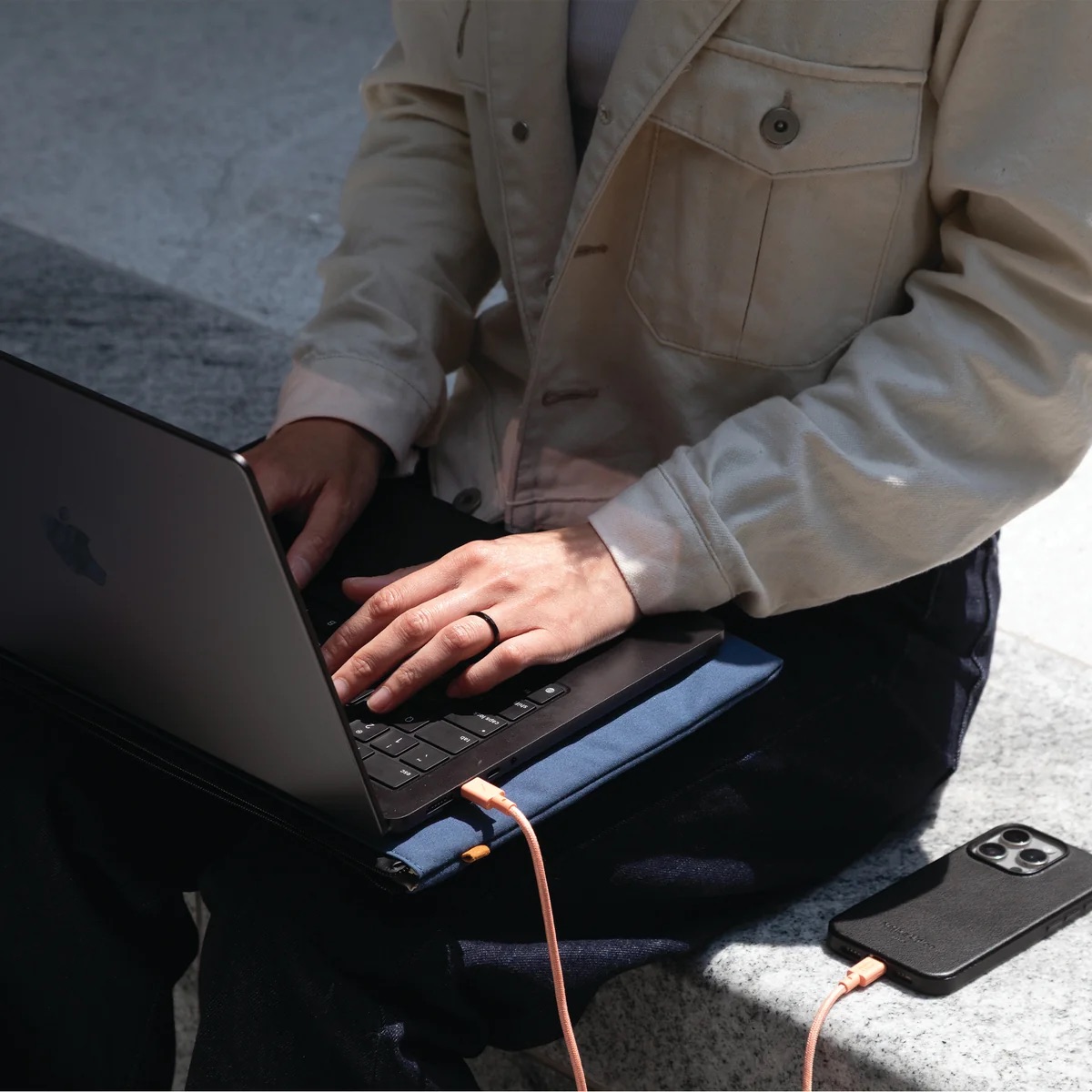 Futrola za laptop NATIVE UNION W.F.A Sleeve za MacBook 16" (navy boja)-2