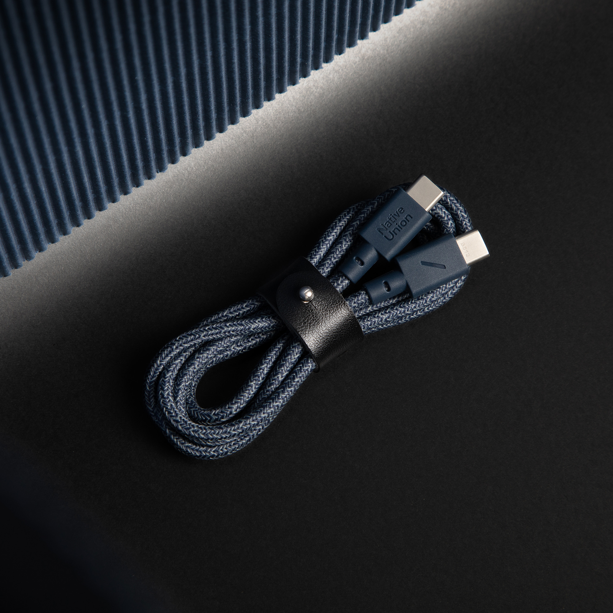 Native Union Belt Cable USB-C to USB-C 1,2m - Navy-4
