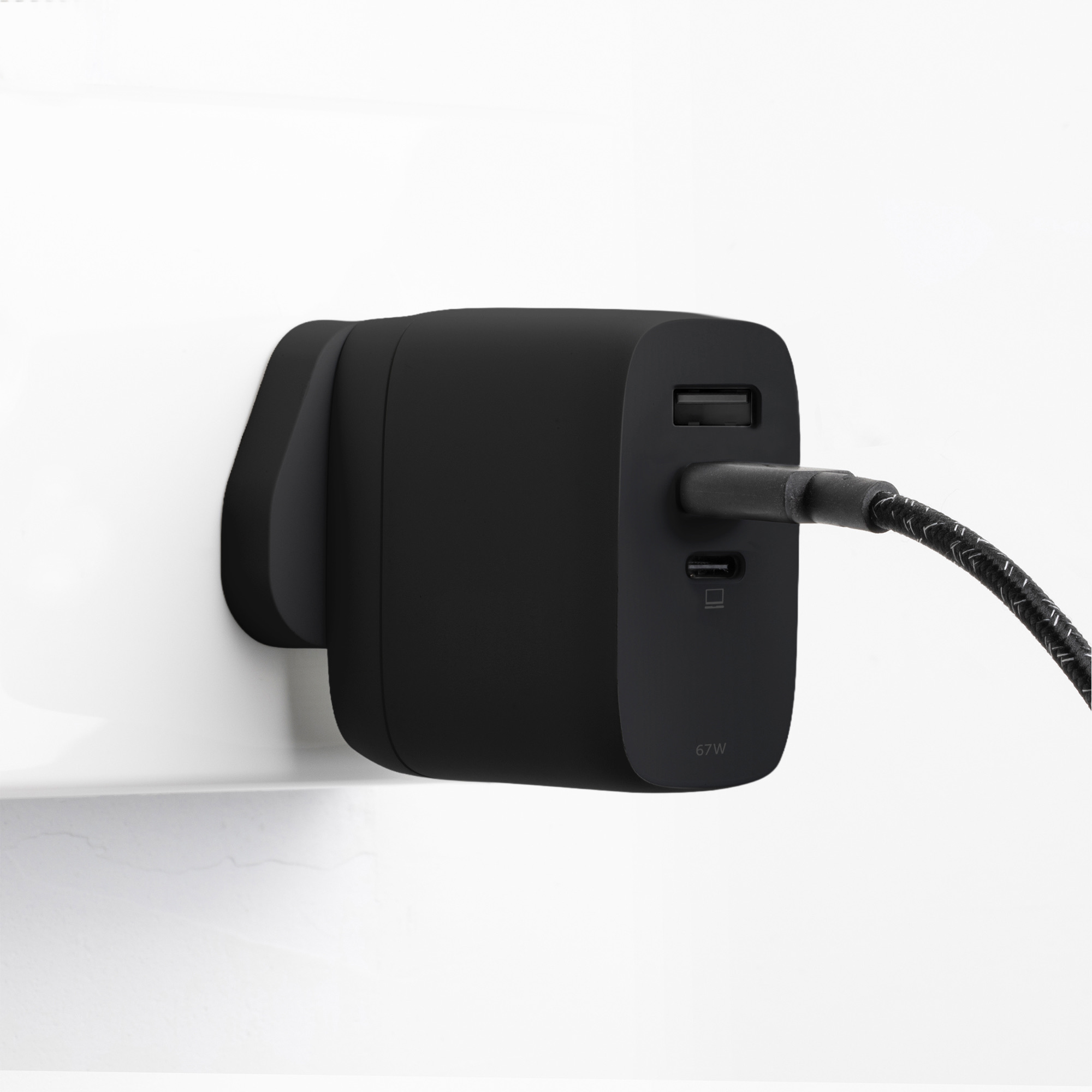 Native Union Fast Gan Charger PD 67W International 2C1A - Black-4