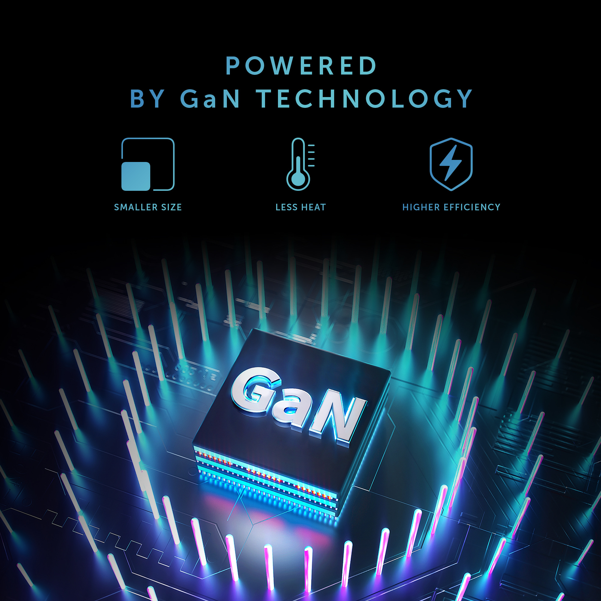 Native Union Fast Gan Charger PD 67W International 2C1A - Black-2