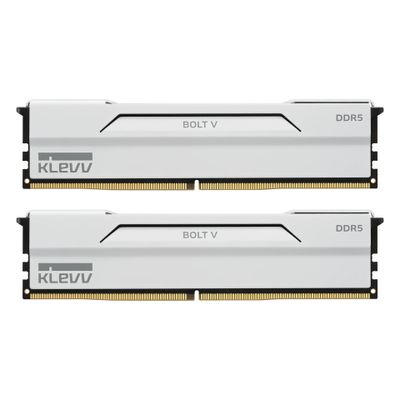 RAM memorija KLEVV Bolt V DDR5-6000 32GB (2x16GB) CL28 bijela boja
