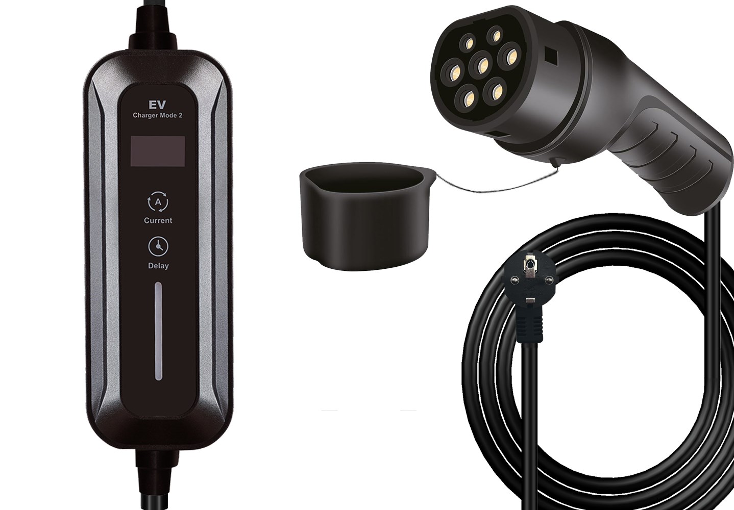 Helos E-Car Charger Type 2 to Schuko TUEV 16A-0