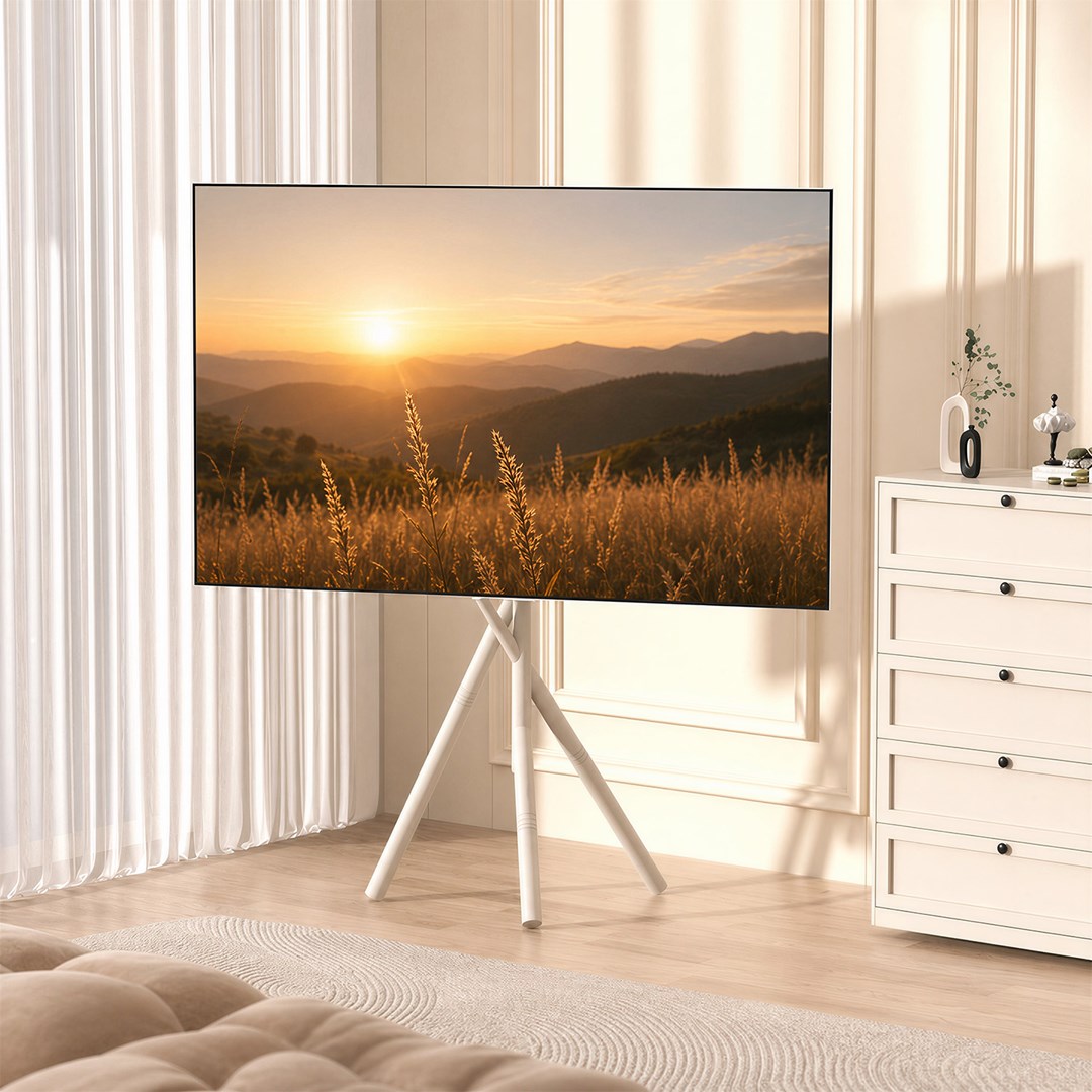 Maclean TV Floor Stand/Mount, 37–80", max. VESA 600x400, max. 60 kg, MC-182 W-5