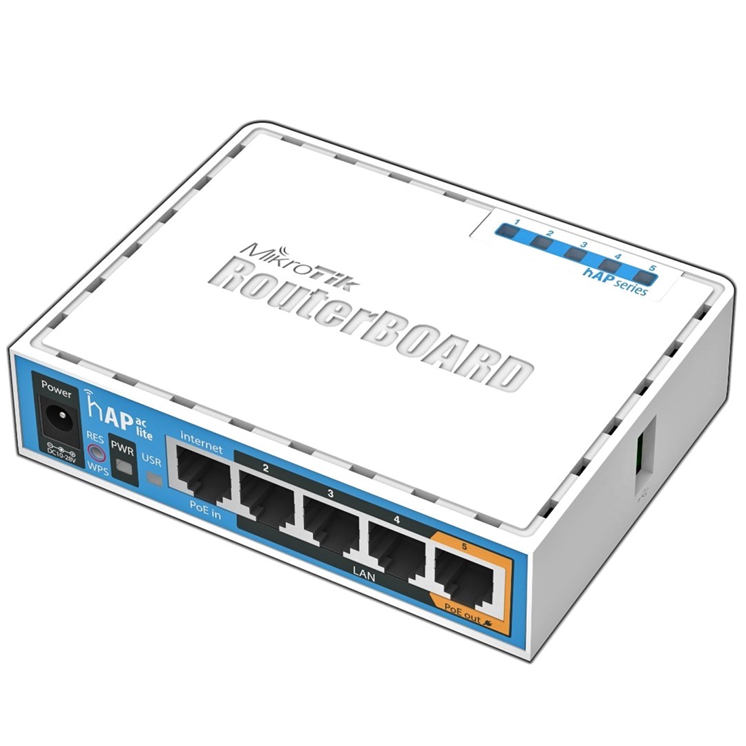 Mikrotik HAP ac lite 733 Mbit/s White Power over Ethernet (PoE)-0