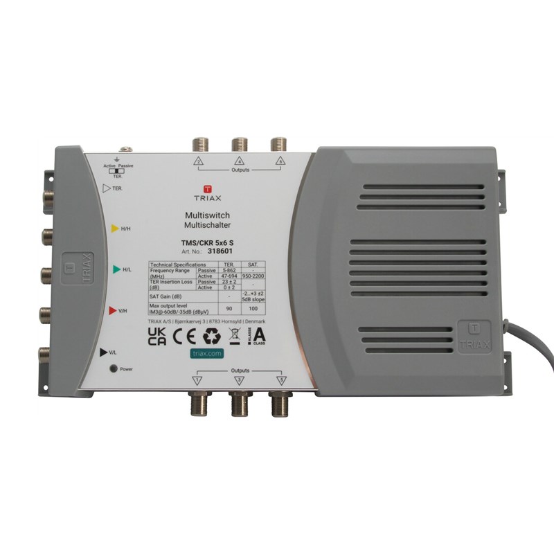 Triax 318601 satellite multiswitch 5 inputs 6 outputs-2