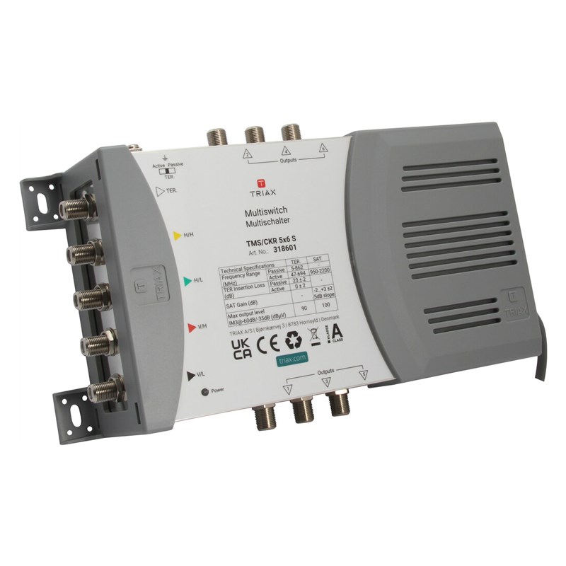 Triax 318601 satellite multiswitch 5 inputs 6 outputs-1