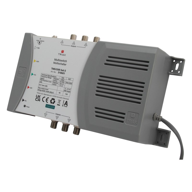 Triax 318601 satellite multiswitch 5 inputs 6 outputs
