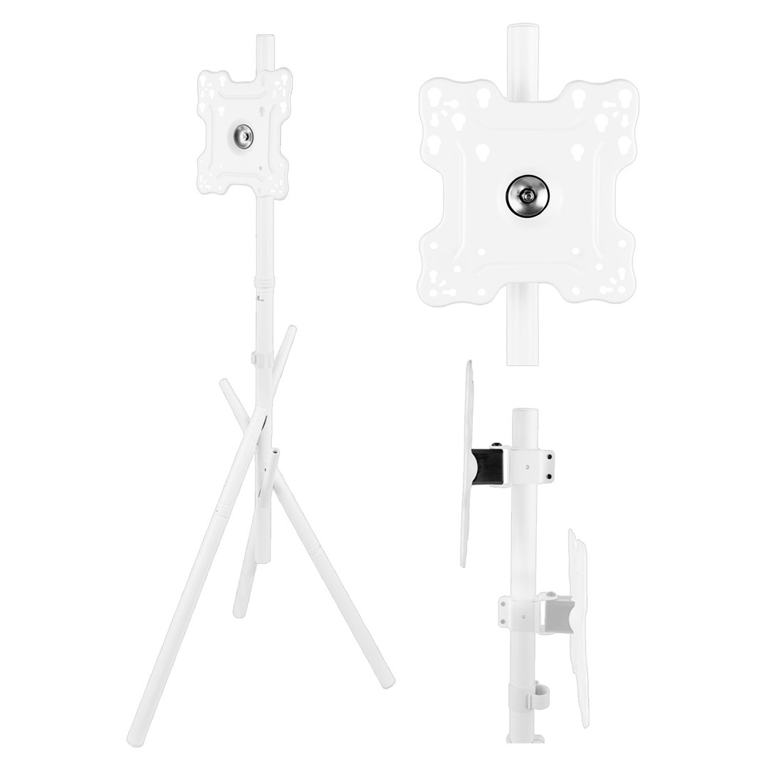 Maclean TV Floor Stand/Mount, 27–55", max. VESA 200x200, max. 60 kg, MC-181 W-8