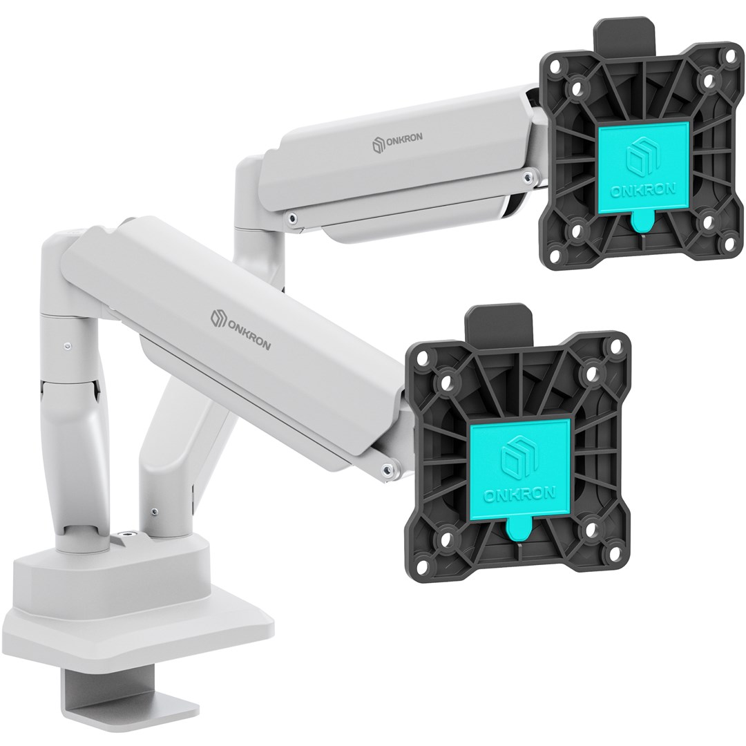 ONKRON G160-BW monitor mount / stand 81.3 cm (32") Desk White, Black-0