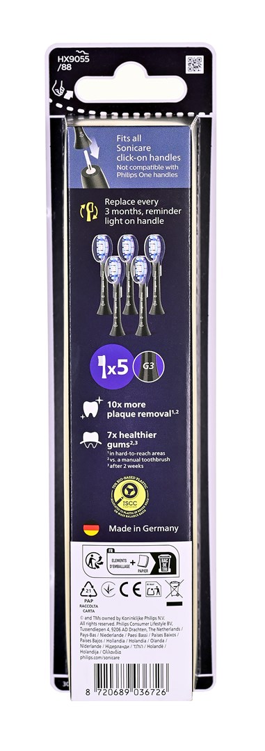 Philips Premium Gum Care HX9055/88 5-pack brush heads-3