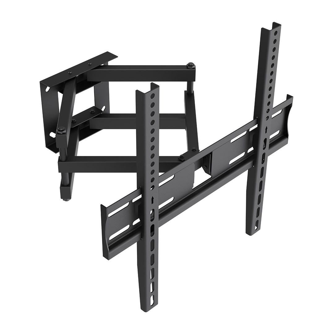 Maclean TV Mount / Bracket, max VESA 400x400, 32-70", up to 40 kg, black, tilt adjustment +12°–-12° and swivel adjustment +60°–-60°, MC-192-4