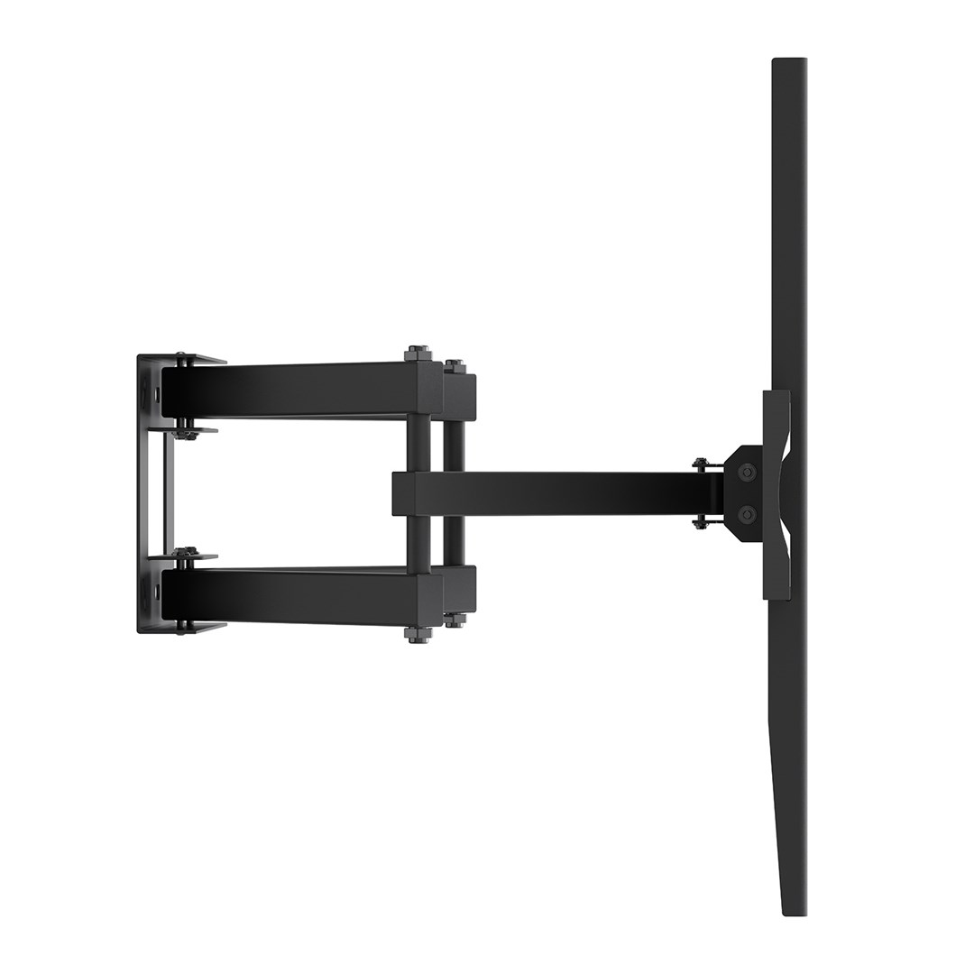 Maclean TV Mount / Bracket, max VESA 400x400, 32-70", up to 40 kg, black, tilt adjustment +12°–-12° and swivel adjustment +60°–-60°, MC-192-1