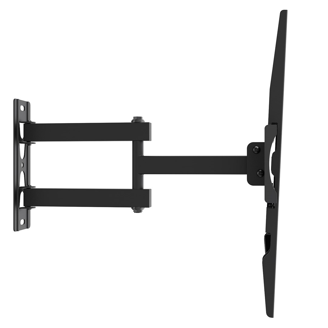 Maclean TV Mount / Bracket, max VESA 400x400, 32-55", up to 30 kg, black, tilt adjustment +2°~-10° and swivel adjustment +90°~-90°, MC-191-7