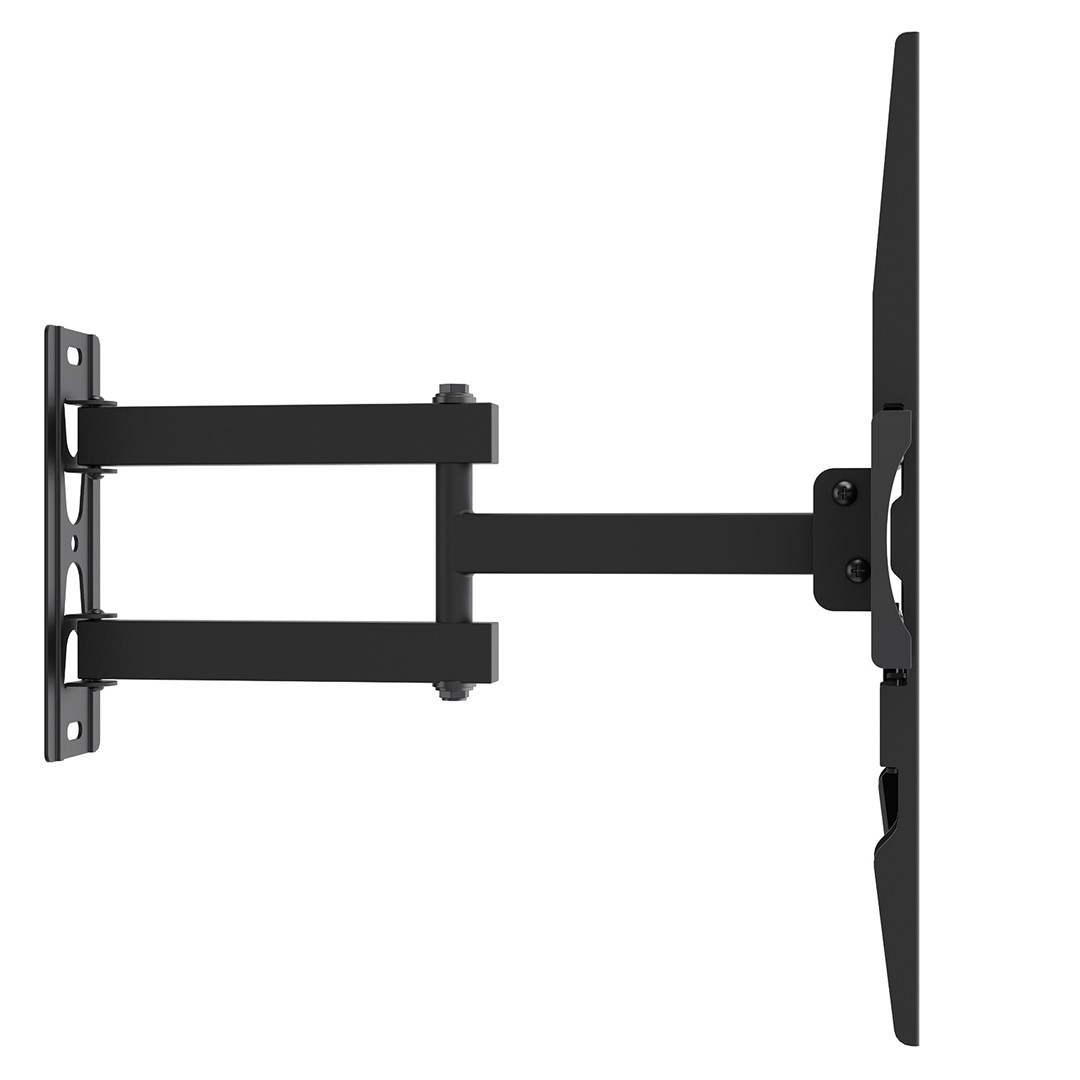 Maclean TV Mount / Bracket, max VESA 400x400, 32-55", up to 30 kg, black, tilt adjustment +2°~-10° and swivel adjustment +90°~-90°, MC-191-1