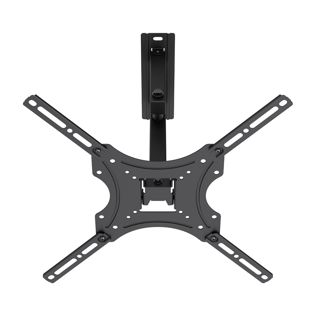 Maclean TV Mount / Bracket, max VESA 400x400, 32-55", up to 25 kg, black, tilt adjustment 0°–-15° and swivel adjustment +90°–-90°, MC-190-6