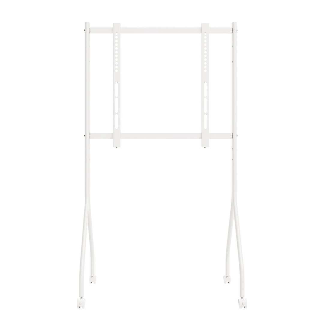 Maclean TV Stand / Cart, on wheels, 37–80", max. load 50 kg, max. VESA 600x400, white, MC-180 W-2