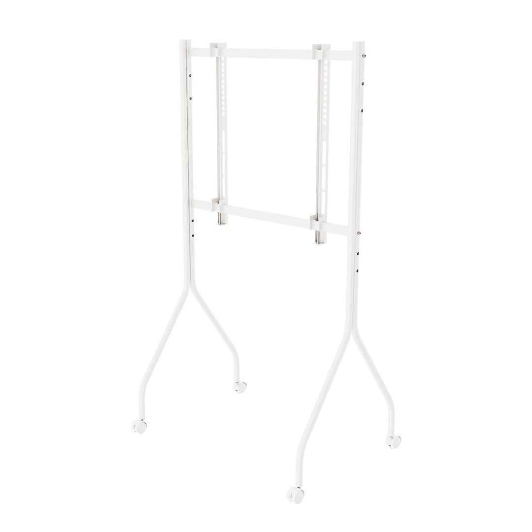 Maclean TV Stand / Cart, on wheels, 37–80", max. load 50 kg, max. VESA 600x400, white, MC-180 W