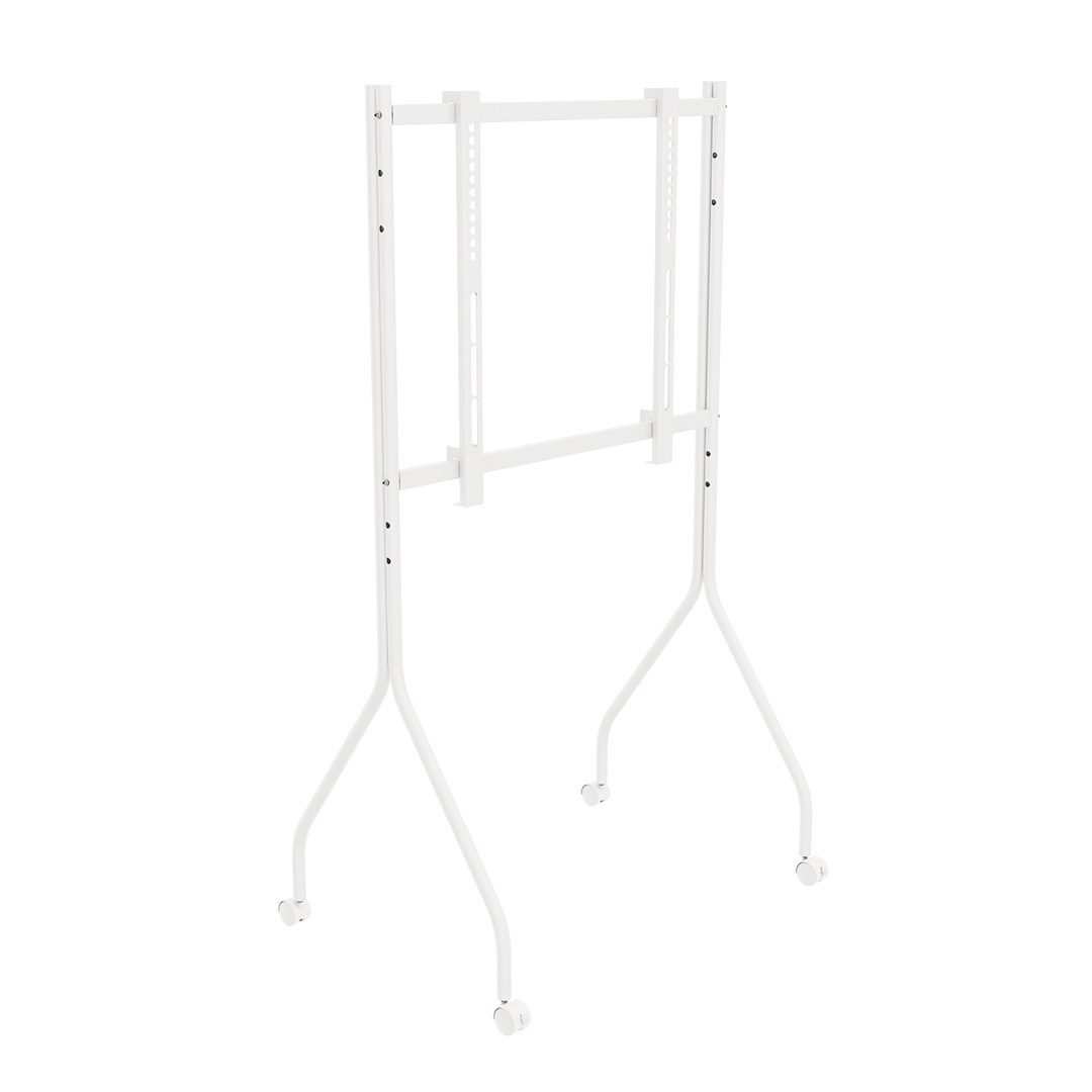 Maclean TV Stand / Cart, on wheels, 37–80", max. load 50 kg, max. VESA 600x400, white, MC-180 W-9