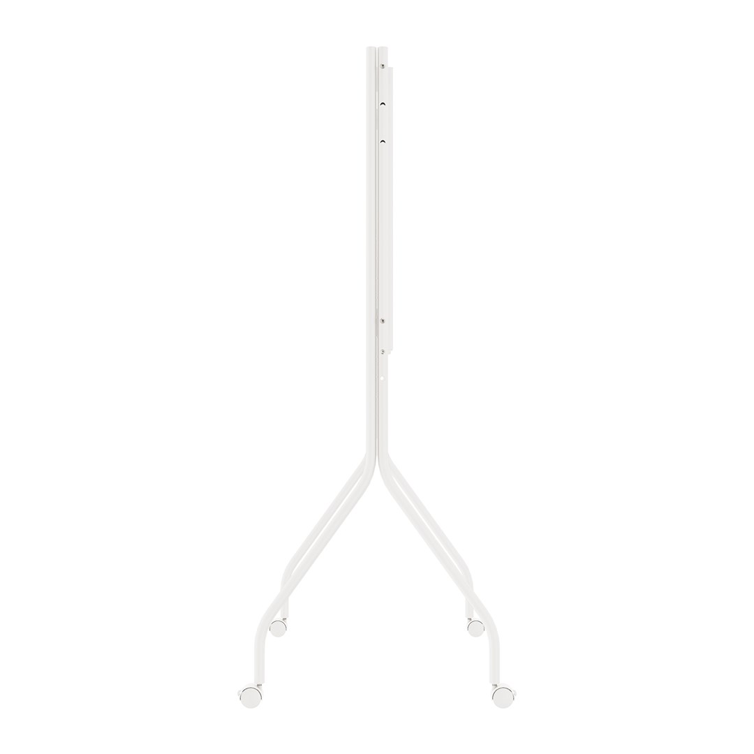 Maclean TV Stand / Cart, on wheels, 37–80", max. load 50 kg, max. VESA 600x400, white, MC-180 W-4