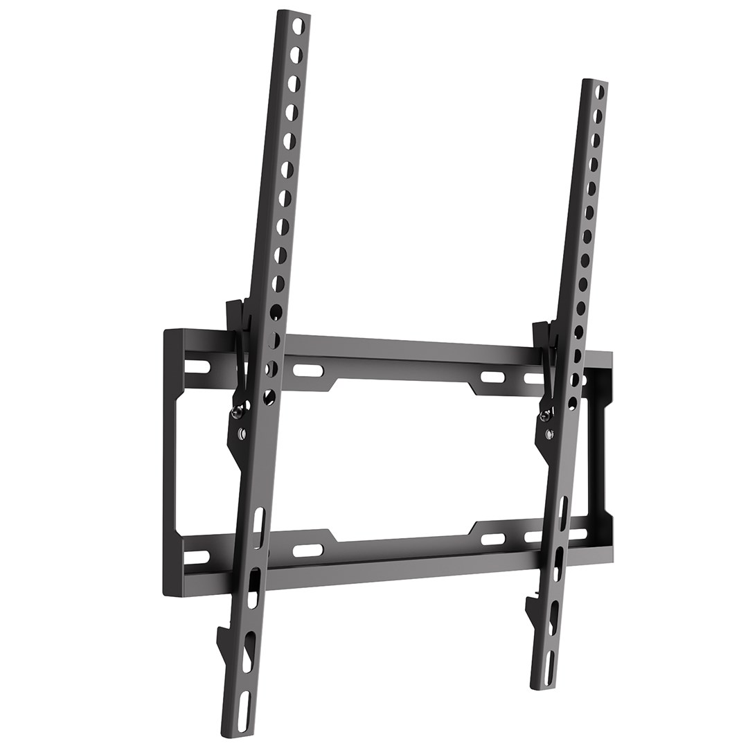 Maclean TV Mount / Bracket, max VESA 400x400, 32-75", up to 45 kg, black, tilt adjustment 0°–8°, MC-187-8