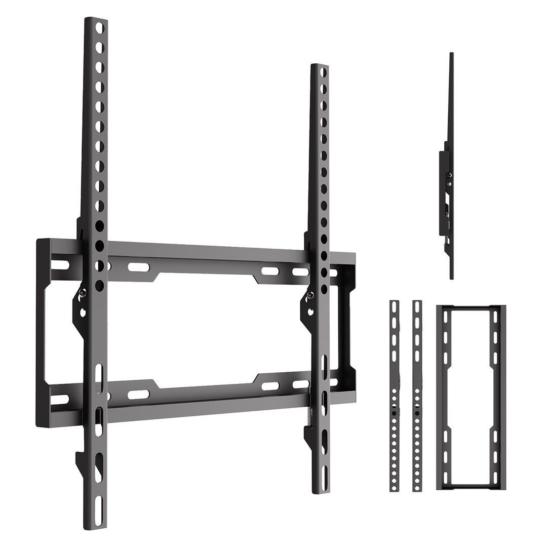 Maclean TV Mount / Bracket, max VESA 400x400, 32-75", up to 45 kg, black, tilt adjustment 0°–8°, MC-187-9