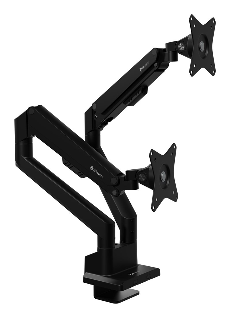 Arozzi AZ-ALZARE-NEO-DUO-BK monitor mount / stand 81.3 cm (32") Desk Black