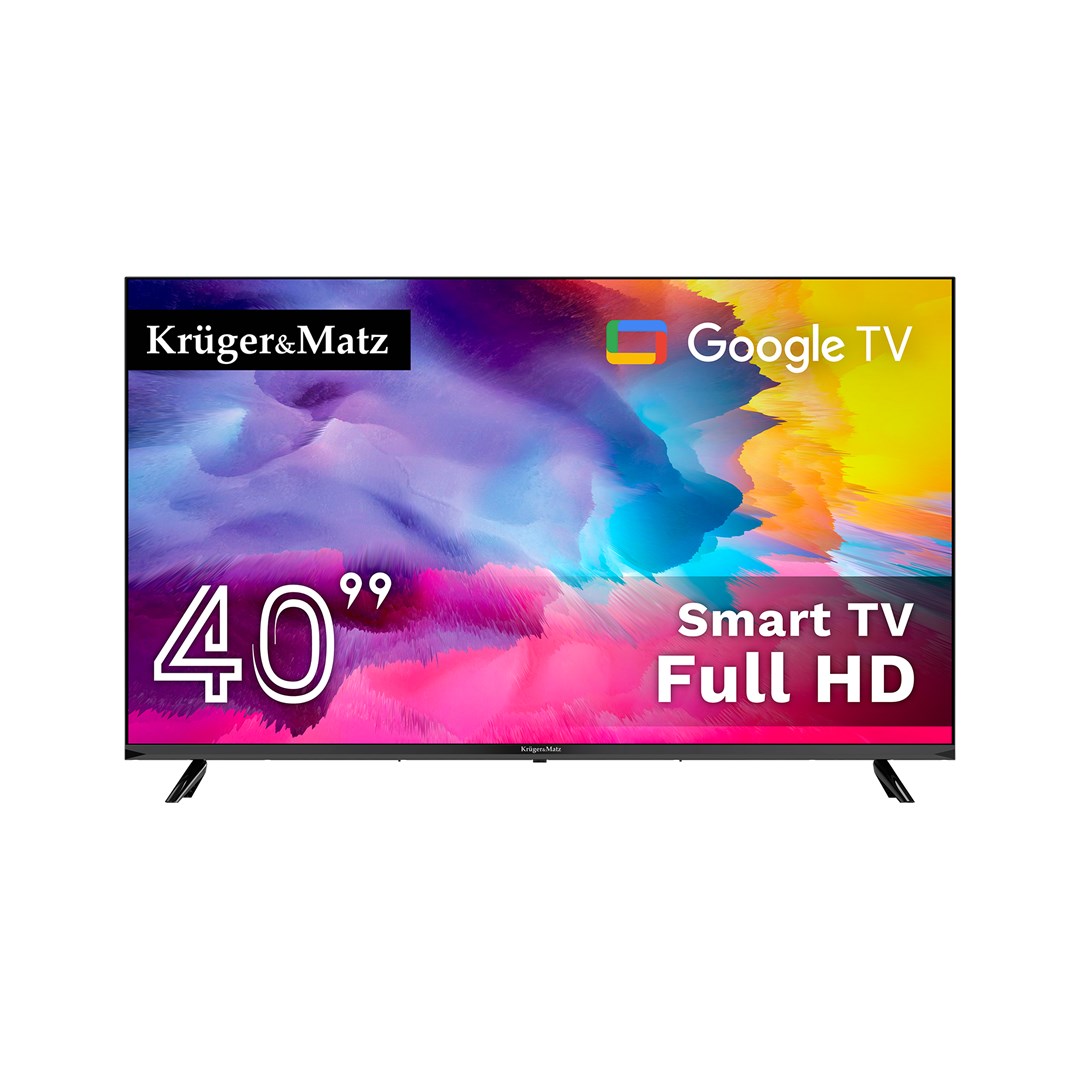 Telewizor Kruger&Matz 40" FHD Google TV 5.0,  DVB-T2/S2/T/C   H.265 HEVC