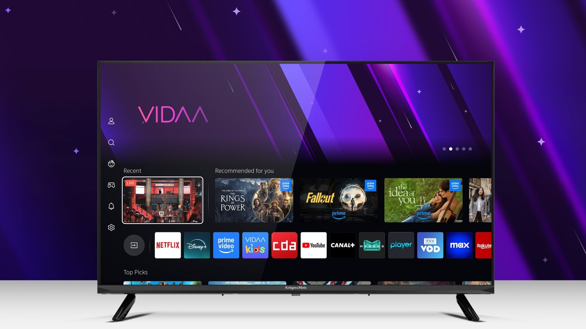Krüger&Matz KM0240FHD-V3 101.6 cm (40") FHD Smart TV Wi-Fi Black-3