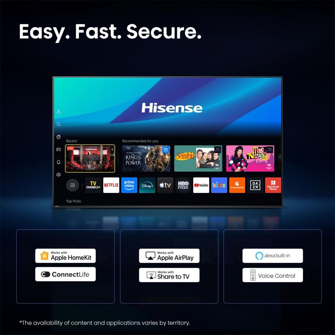 Hisense 55E7S 139.7 cm (55") 4K Ultra HD Smart TV Wi-Fi Black 330 cd/m²-14