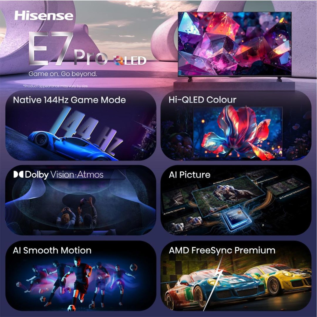 Hisense 65E7S PRO 165.1 cm (65") 4K Ultra HD Smart TV Wi-Fi Black-2