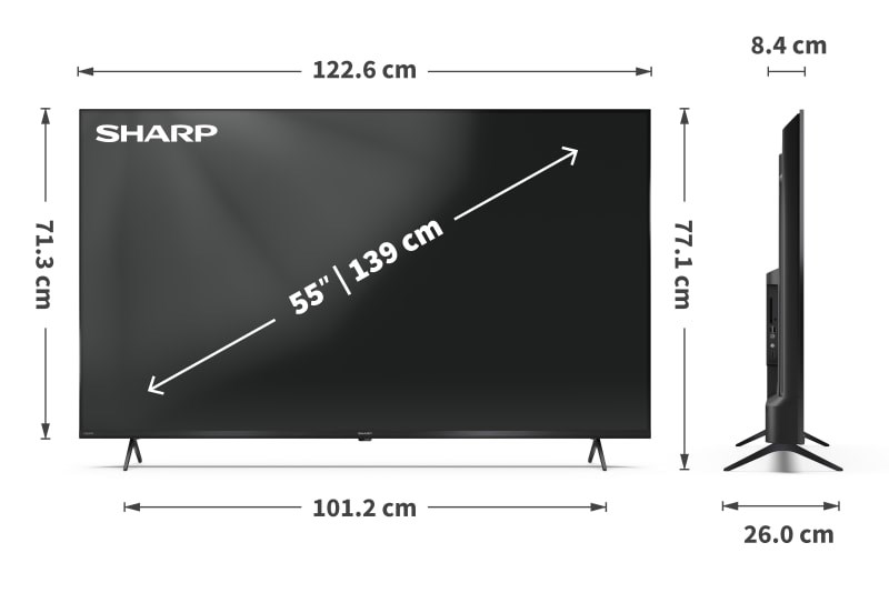 Sharp 55HL4265E TV 139.7 cm (55") 4K Ultra HD Smart TV Wi-Fi Black-3