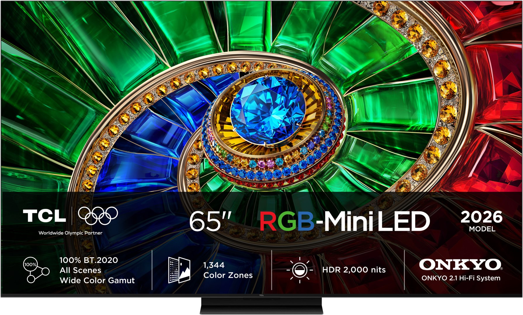 TCL RM7L 65RM7L TV 165.1 cm (65") 4K Ultra HD Smart TV Wi-Fi Black 2000 cd/m²-1