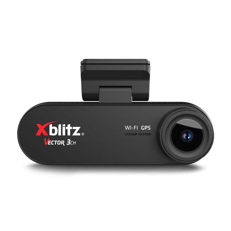 XBLITZ VECTOR 3CH 3-CHANNEL DVR WITH REARVIEW CAMERA, Wi-Fi, AND GPS-0