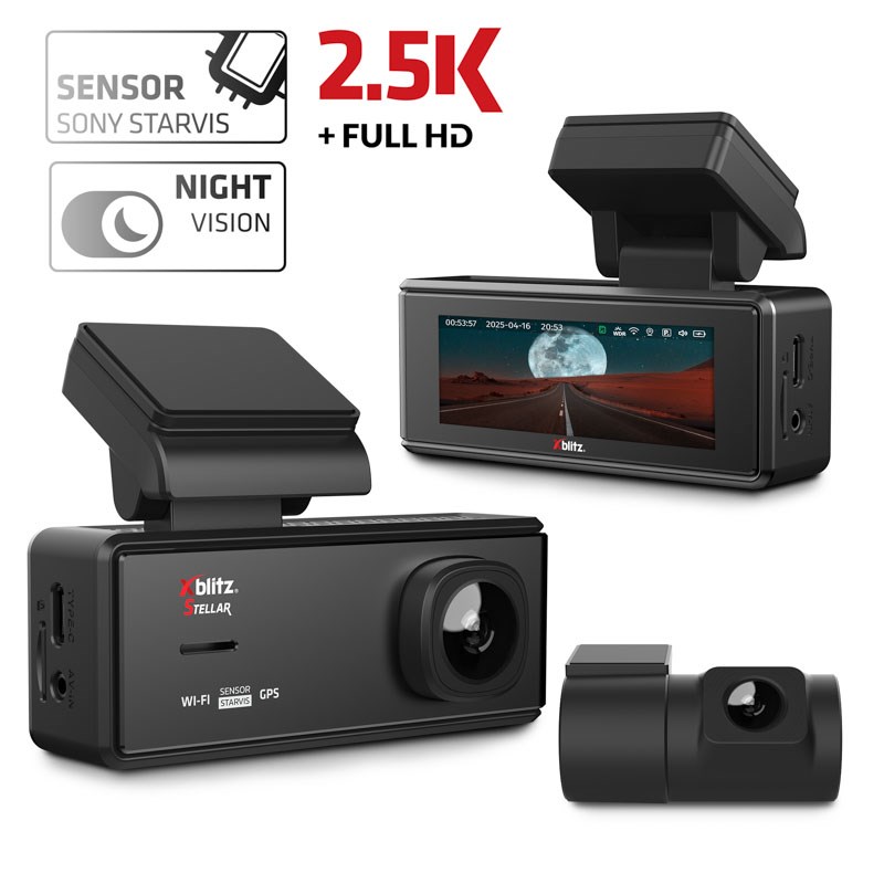 XBLITZ STELLAR PREMIUM VIDEO RECORDER WITH STARVIS SENSOR, WI-FI AND GPS-3