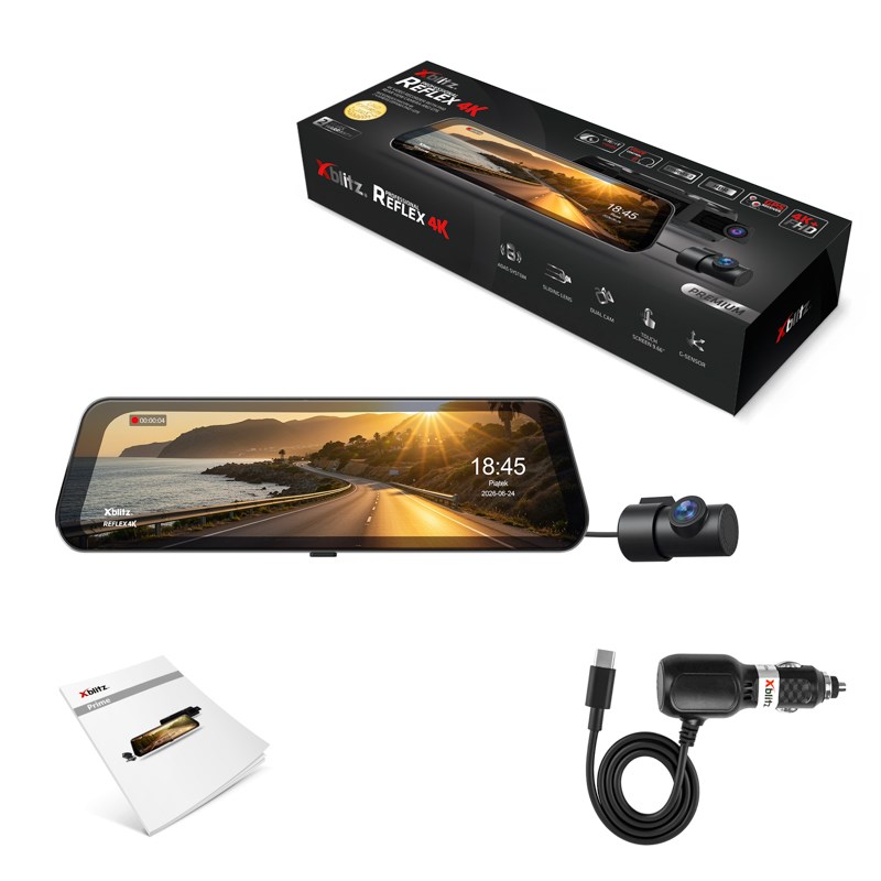 XBLITZ REFLEX 4K DVR 4K HDR PREMIUM CON CÁMARA DE MARCHA ATRÁS, WI-FI Y GPS-4