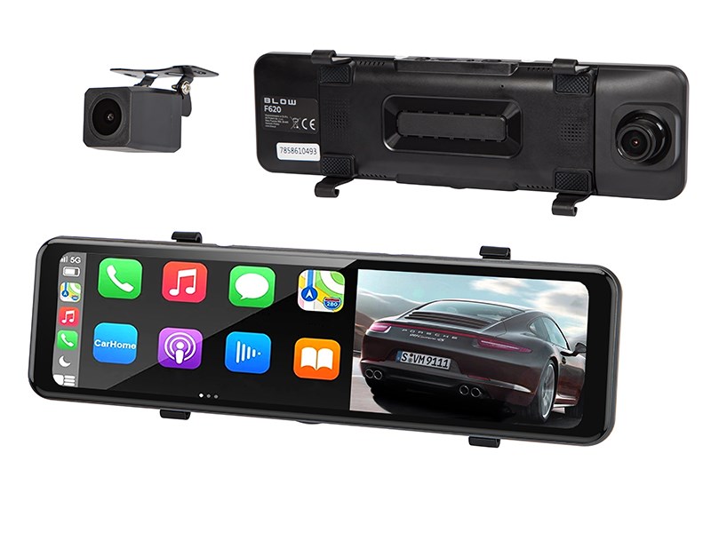 BLACKBOX DVR F620 Carplay Android Auto BLOW video recorder Mirror + rear camera-0