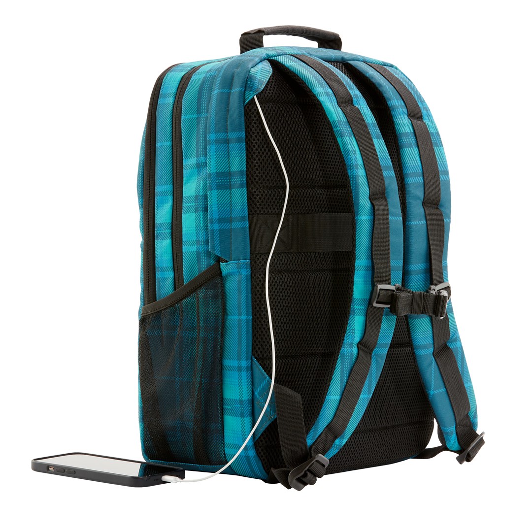 HP Campus XL Tartan Plaid Backpack-2
